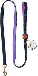 Поводок Pet-it Jeans XS 1*120см фиолетовый