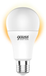 Лампочка светодиодная Gauss Smart Home E27 A60 10W 1055lm 2700К диммируемая LED