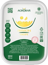 Пюре фруктовое Agrobar Лимон 250г