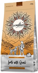 Сухой корм для собак Craftia Natura для средних и крупных пород из ягненка с перепелкой 2кг