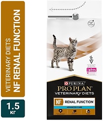 Сухой корм для кошек Purina Pro Plan Veterinary Diets NF Renal Function Advanced care при хронической почечной недостаточности 1.5кг