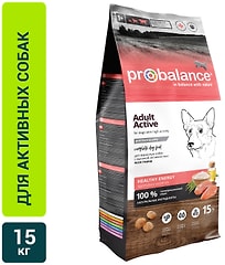 Сухой корм для собак Probalance Adult Active 15кг