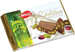 Шоколад Bolci Beyoglu Молочный с цельными фисташками 150г