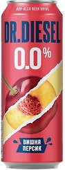 Напиток пивной Dr. Diesel безалкогольный Вишня-Персик 0% 430мл