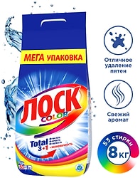 Стиральный порошок Лоск Color для цветного 8кг