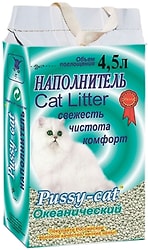 Наполнитель для кошачьего туалета Pussy-Cat Океан впитывающий 4.5л