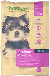Сухой корм для щенков TiTBiT для мелких и средних пород ягненок с рисом 1кг