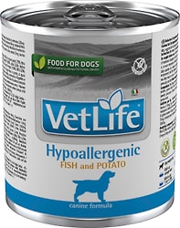 Влажный корм для собак Farmina Vet Life Dog Hypoallergenic диетический с белой рыбой и картофелем при пищевой аллергии 300г