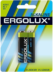 Батарейка Ergolux 9V