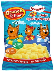 Палочки кукурузные Crunch Time Три кота 75г