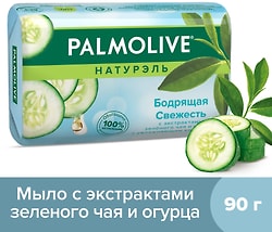 Мыло Palmolive Натурэль Бодрящая Свежесть с экстрактами зеленого чая и огурца 90г