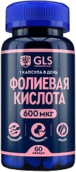 БАД GLS Фолиевая кислота 600мкг 400мг 60шт
