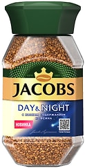 Кофе растворимый Jacobs Day&Night без кофеина 95г