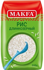 Рис Makfa длиннозерный пропаренный 800г