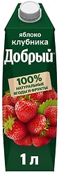 Напиток Добрый Яблоко клубника 1л