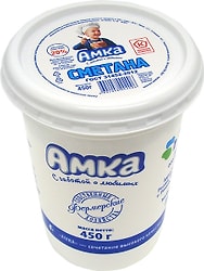 Сметана Амка 20% 450г