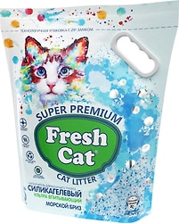 Наполнитель силикагелевый для кошачьего туалета Fresh Cat с ароматом Морской бриз 5л