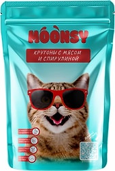 Сухой корм для кошек Moonsy полнорационный мясное ассорти со спирулиной 350г