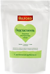 Подсластитель Milford Эритрит-Сукралоза-Стевия c инулином 300г