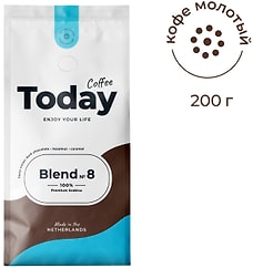 Кофе молотый Today Blend №8 200г