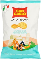 Чипсы San Carlo вафельная нарезка 100г