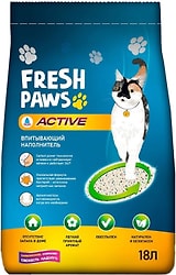 Наполнитель для кошачьего туалета Fresh Paws Active впитывающий с активированным углем 18л