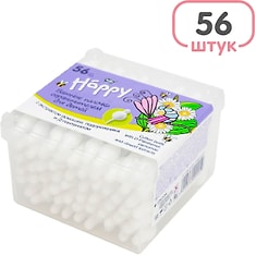 Палочки ватные Bella baby Happy для детей 56шт
