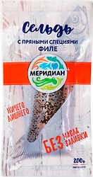 Сельдь Меридиан с пряными специями филе 200г