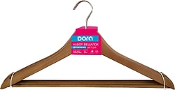Вешалка для одежды Dora Деревянная цвет дуб 3шт