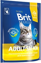 Сухой корм для кошек Brit Premium с лососем 0.4кг