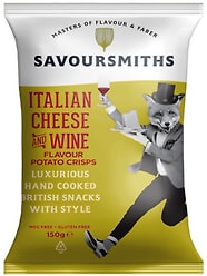 Чипсы Savoursmiths cо вкусом итальянского сыра и порто руби 150г
