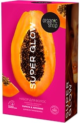 Подарочный набор Organic Shop Super Glow для волос
