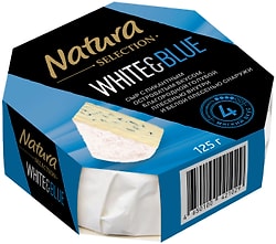 Сыр Natura Selection White&Blue с голубой плесенью 60% 125г - купить с  доставкой в  Перекрёсток по цене  руб.