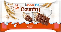 Шоколад Kinder Chocolate со злаками 4шт*23.5г
