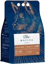 Сухой корм для собак Blue Native Holistic для средних и крупных пород Говядина 2кг