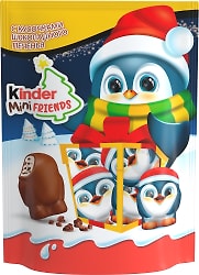 Конфеты Kinder Mini Friends с молочной начинкой и печеньем 122г