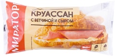 Круассан Мираторг с сыром и ветчиной 110г