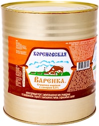 Молоко сгущенное Кореновская вареное 8.5% 3700г