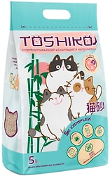 Наполнитель для кошачьего туалета Toshiko Сакура комкующийся древесный 1.9кг 5л