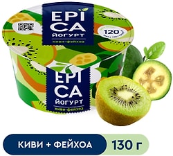 Йогурт Epica с киви и фейхоа 4.8% 130г