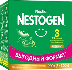 Смесь Nestogen 3 молочная с 12 месяцев 900г