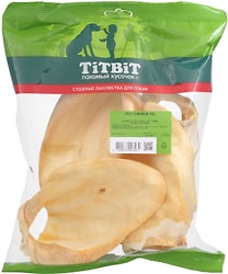 Лакомство для собак TiTBiT Ухо говяжье XXL 80г