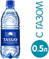 Вода Tassay питьевая газированная 500мл