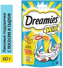 Лакомство для кошек Dreamies Mix с лососем и сыром 60г