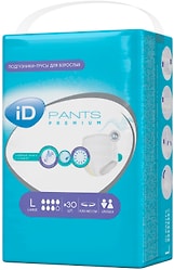 Подгузники-трусы для взрослых iD Pants Premium L 30шт