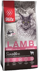 Сухой корм для кошек Blitz Adult Sensitive Ягненок 400г