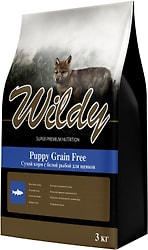 Сухой корм для щенков Wildy Puppy Grain Free с белой рыбой 1кг