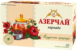 Чай черный Азерчай Мудрость природы Каркаде 20*1.8г