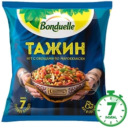 Смесь овощная Бондюэль Тажин Нут с овощами по-мароккански 400г