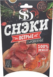 Снэки из говядины Сытный Дом Острые сыровяленые 30г